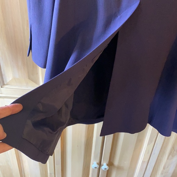 Eggplant purple pants suit wool crepe fully lined - Picture 8 of 12